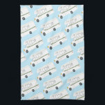 Retro Camper Motorhome RV pink kitchen towel<br><div class="desc">Decorate your kitchen with this cool towel. Makes a great housewarming or anniversary gift! 
You can customise it and add text too.
Check my shop for lots more colours and patterns plus matching kitchen stuff!</div>