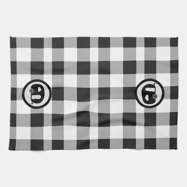 Retro Camper Tea Towel (Horizontal)