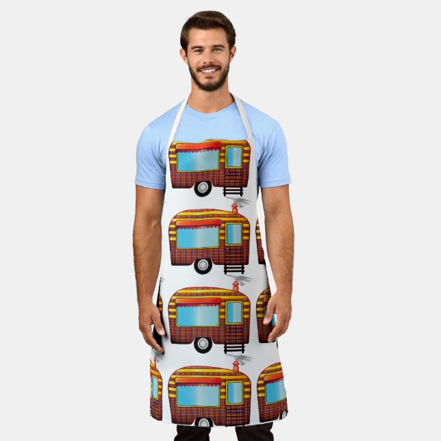 RETRO CAMPER TRAILER KITCHEN APRON (Worn)