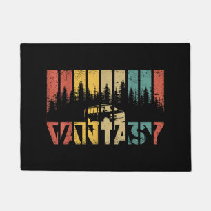 Retro Camper Van Life - Vintage Vanlife Doormat