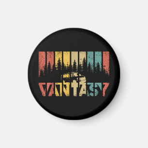 Retro Camper Van Life - Vintage Vanlife Magnet
