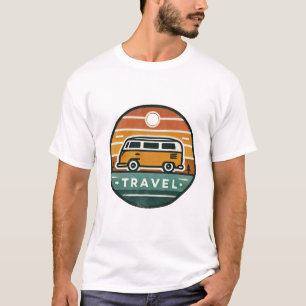 Retro Camper Van Tote Bag - Vintage Travel Design T-Shirt