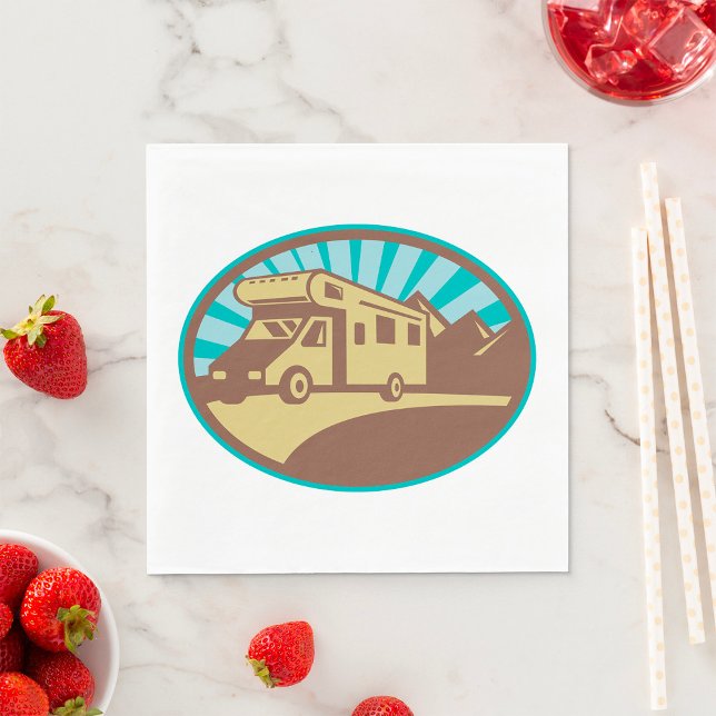 Retro Campervan Napkin (Creator Uploaded)