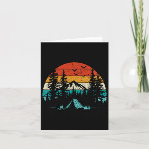 Retro Camping Adventure Wanderlust Nature Outdoors Card