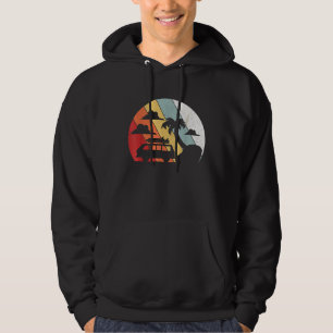 Retro Camping  Camper Van Life Hippie Vintage Hoodie