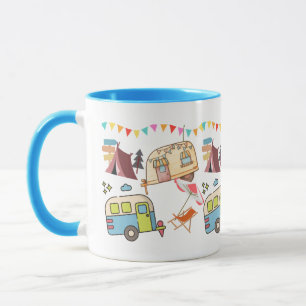 Retro Camping theme Mug