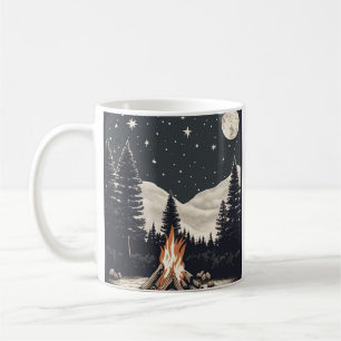 Retro Camping Trip Vintage Campfire Sticker For Ou Coffee Mug