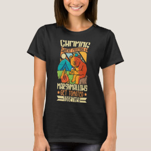 Retro Camping Where Friends And Marshmallows Get T T-Shirt