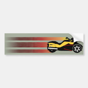 Retro Can Am Spyder Bumper Sticker