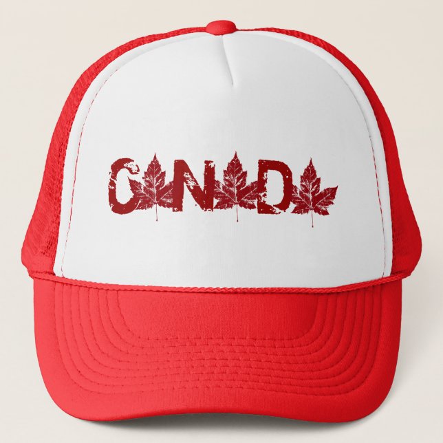 Retro Canada Souvenir Cap Canada Maple Leaf Caps (Front)