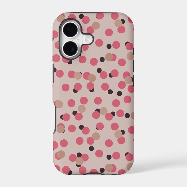 Retro Candy Floss Mid-Century Pink Dots   (Back)