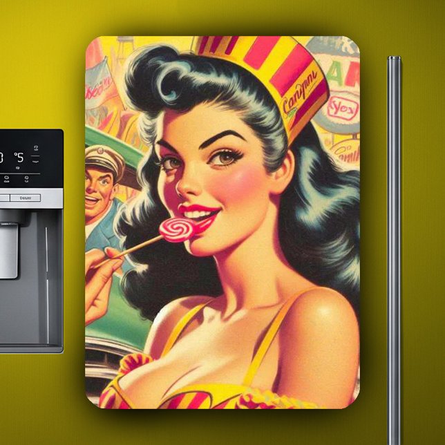 Retro Candy Girl Magnet (Creator Uploaded)