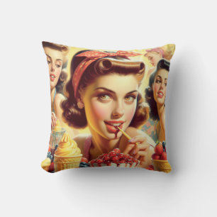 Retro Candy Girls Cushion