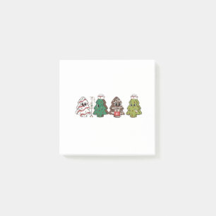 Retro Candy Tree Christmas Pink Bow Coquette Post-it Notes