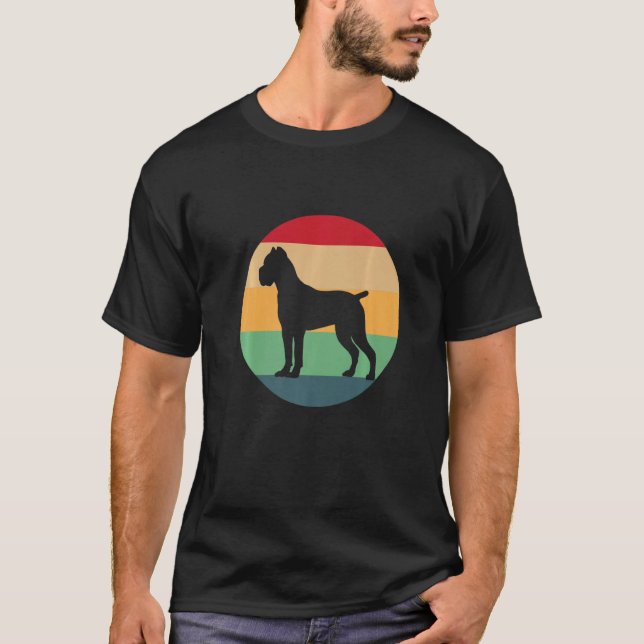 Retro Cane Corso Dog Italian Mastiff Premium T-Shirt (Front)