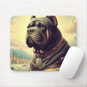 Retro Cane Corso Painting Mouse Pad