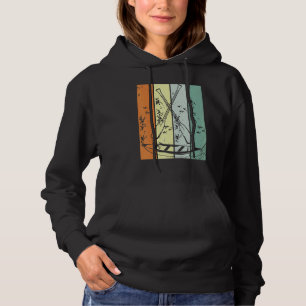 Retro Canoeing Paddle Paddling Canoeist Kayak Kaya Hoodie