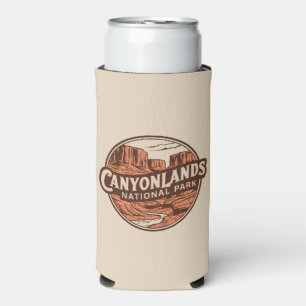 Retro Canyonlands National Park Seltzer Can Cooler