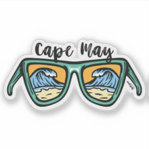 Retro Cape May both sides artwork.