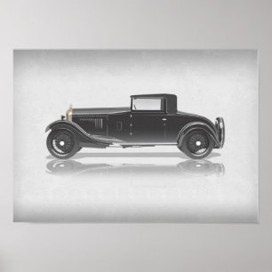 Retro Car Artwork Poster