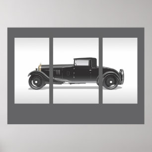 Retro Car Artwork Poster
