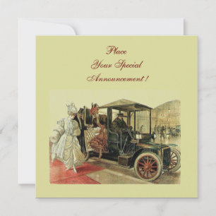 RETRO CAR , AUTO RESTORATION 2,red yellow Announcement