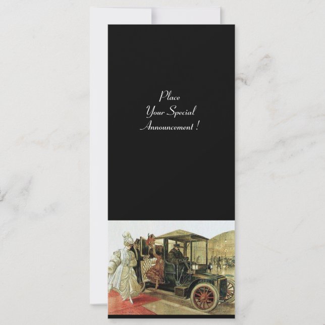 RETRO CAR , AUTO RESTORATION 2,red yellow black Announcement (Front)