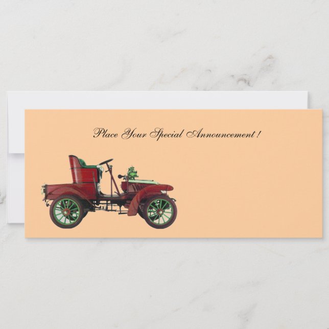 RETRO CAR , AUTO RESTORATION ,pink (Front)