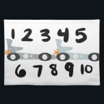 Retro Car Counting Mat Learning  Numbers<br><div class="desc">Math Placemats with Numbers</div>