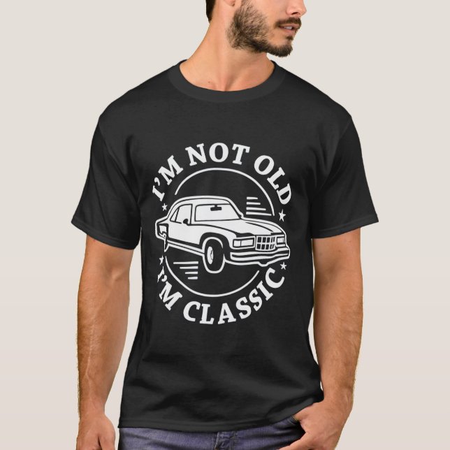 Retro Car Graphic Funny Quote Tee (Front)