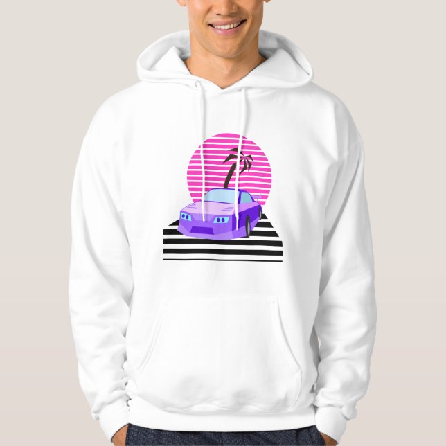Retro Car Hoodie (Front)