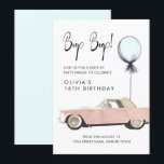 Retro Car Parade Party Drive By Rockabilly Any Age Invitation<br><div class="desc">Celebrate your birthday while maintaining social distance with a drive-by party parade! Can customise to any age. Personalise them with your own details. Age can be changed to suit >>>> Can be fully customised to suit your needs. Designed by Gorjo Designs via Zazzle. // Need help customising your design? Got...</div>