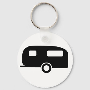 Retro Caravan Key Ring