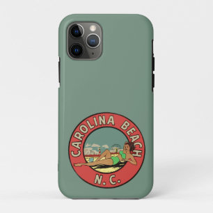 Retro Carolina Beach Roundel iPhone 11 Pro Case