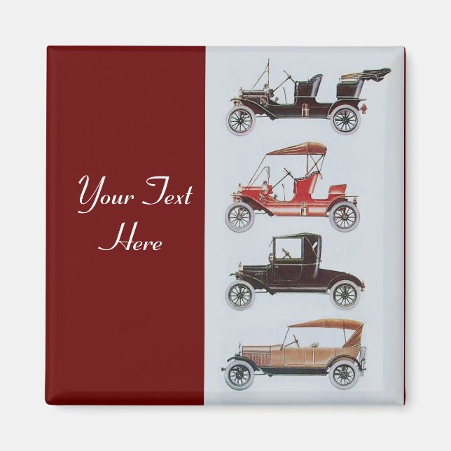 RETRO CARS 2- Auto repair automotive Magnet (Front)