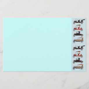 RETRO CARS 2 ,AUTO RESTORATION grey red brown blue Stationery