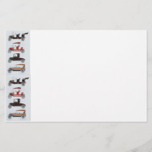 RETRO CARS 2 , AUTO RESTORATION grey red white Stationery