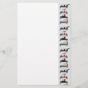 RETRO CARS 2 , AUTO RESTORATION grey red white Stationery