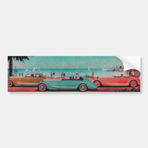 RETRO CARS - Auto repair automotive Bumper Sticker