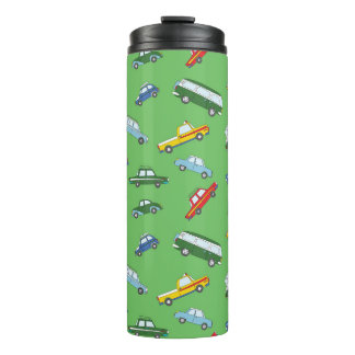 Retro Cars: Cute Hand-Drawn Pattern Thermal Tumbler