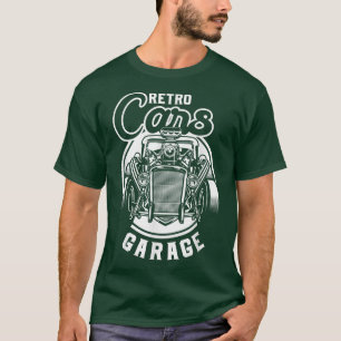 Retro Cars Garage Classic Old American Automobile T-Shirt