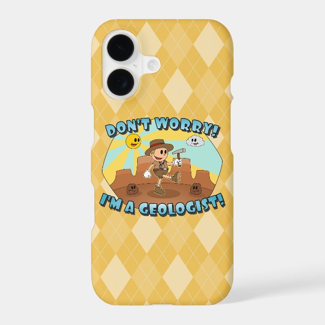 Retro Cartoon- Don't Worry; I'm a Geologist! (Back)