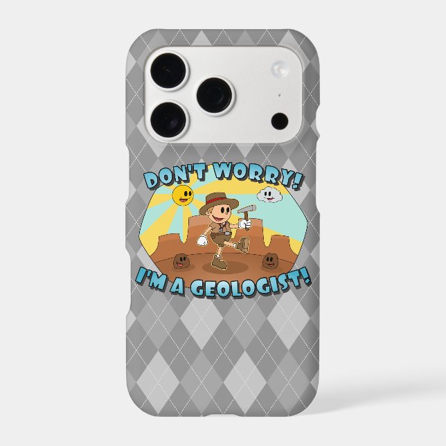 Retro Cartoon- Don't Worry; I'm a Geologist! (Back)