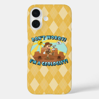 Retro Cartoon- Don't Worry; I'm a Geologist! iPhone 16 Case