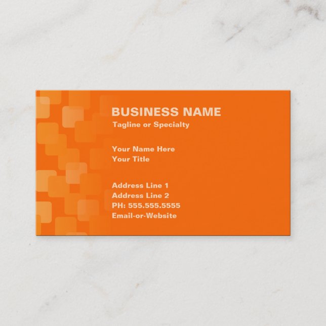 retro cascades business card (Front)