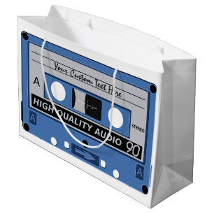 Retro Casette Tape custom gift bag
