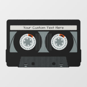 Retro Casette Tape custom text