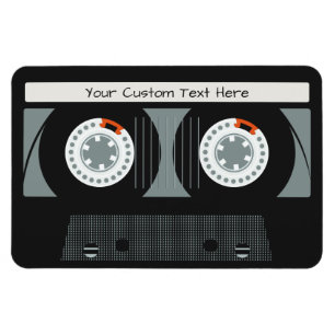 Retro Casette Tape custom text magnet