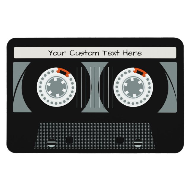 Retro Casette Tape custom text magnet (Horizontal)