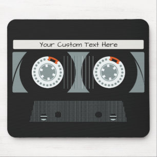 Retro Casette Tape custom text Mouse Pad